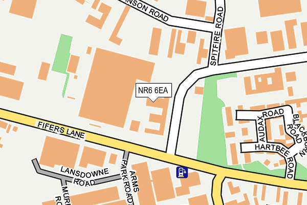 NR6 6EA map - OS OpenMap – Local (Ordnance Survey)