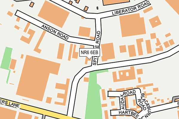 NR6 6EB map - OS OpenMap – Local (Ordnance Survey)