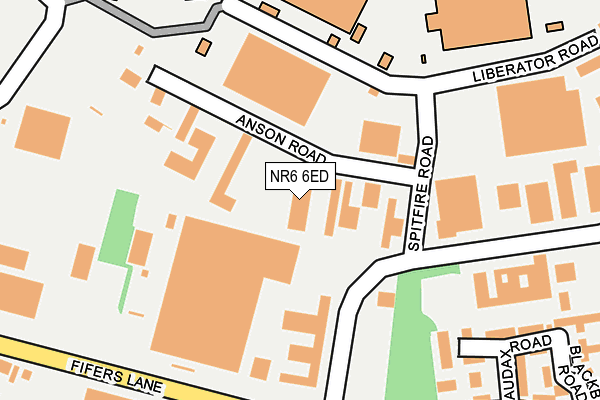 NR6 6ED map - OS OpenMap – Local (Ordnance Survey)