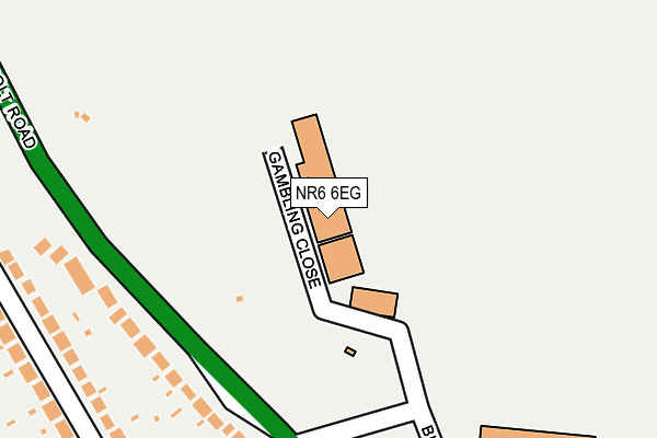 NR6 6EG map - OS OpenMap – Local (Ordnance Survey)