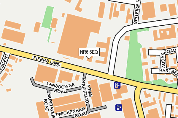 NR6 6EQ map - OS OpenMap – Local (Ordnance Survey)