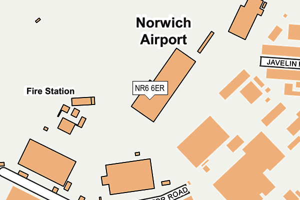 NR6 6ER map - OS OpenMap – Local (Ordnance Survey)