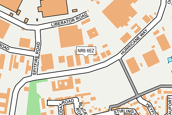 NR6 6EZ map - OS OpenMap – Local (Ordnance Survey)