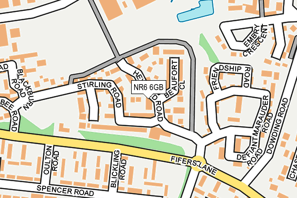 NR6 6GB map - OS OpenMap – Local (Ordnance Survey)