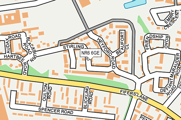 NR6 6GE map - OS OpenMap – Local (Ordnance Survey)