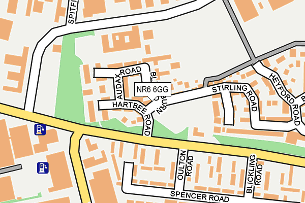 NR6 6GG map - OS OpenMap – Local (Ordnance Survey)