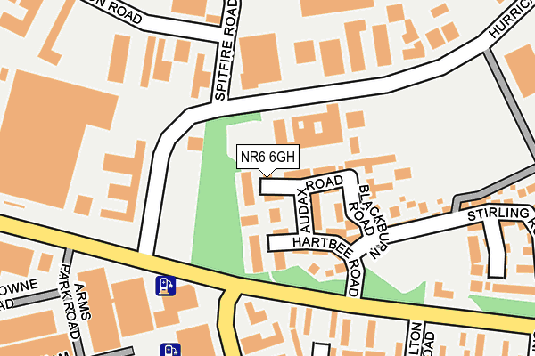 NR6 6GH map - OS OpenMap – Local (Ordnance Survey)