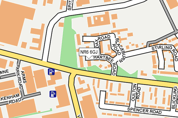 NR6 6GJ map - OS OpenMap – Local (Ordnance Survey)