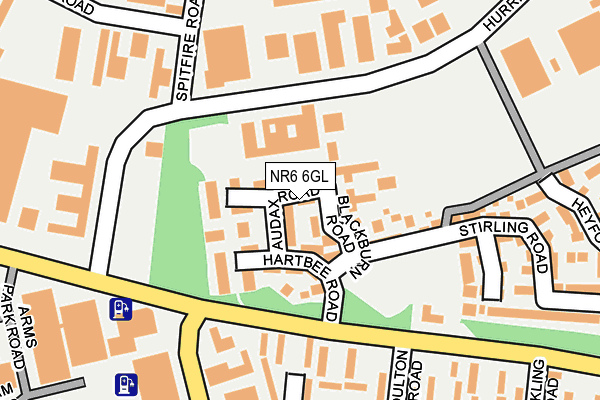 NR6 6GL map - OS OpenMap – Local (Ordnance Survey)