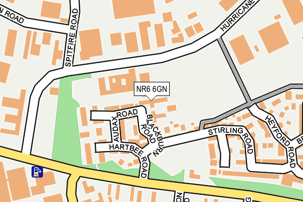 NR6 6GN map - OS OpenMap – Local (Ordnance Survey)