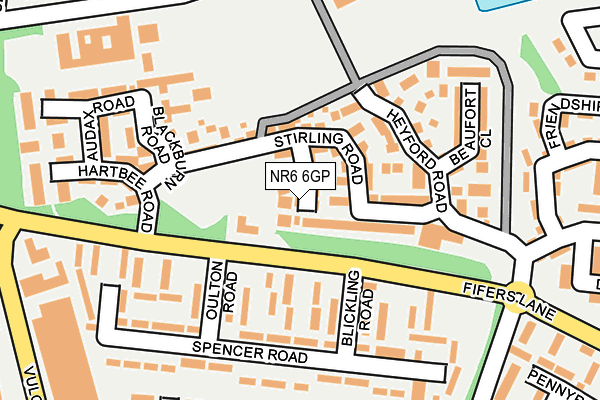NR6 6GP map - OS OpenMap – Local (Ordnance Survey)