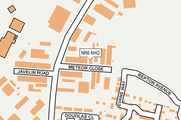 NR6 6HQ map - OS OpenMap – Local (Ordnance Survey)