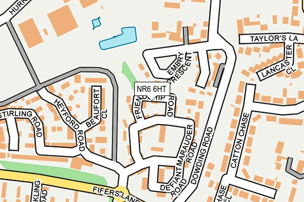 NR6 6HT map - OS OpenMap – Local (Ordnance Survey)