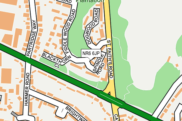 NR6 6JP map - OS OpenMap – Local (Ordnance Survey)