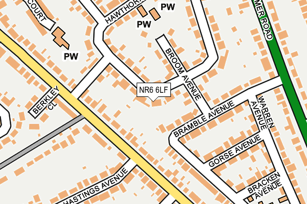NR6 6LF map - OS OpenMap – Local (Ordnance Survey)