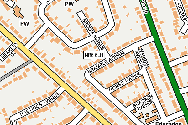 NR6 6LH map - OS OpenMap – Local (Ordnance Survey)