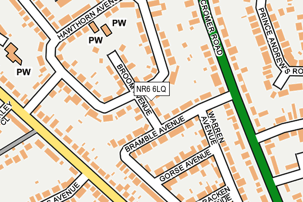 NR6 6LQ map - OS OpenMap – Local (Ordnance Survey)
