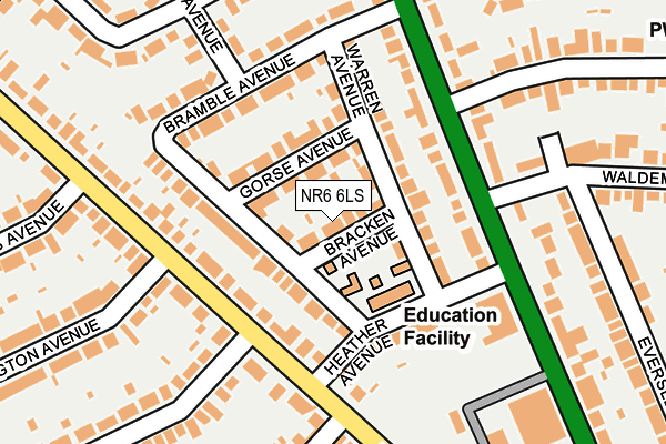 NR6 6LS map - OS OpenMap – Local (Ordnance Survey)