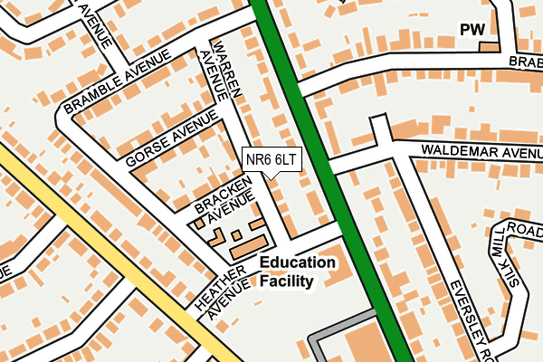 NR6 6LT map - OS OpenMap – Local (Ordnance Survey)