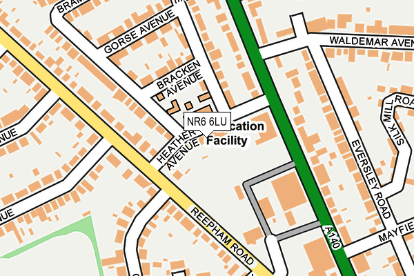 NR6 6LU map - OS OpenMap – Local (Ordnance Survey)