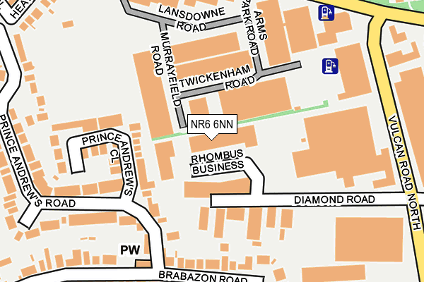 NR6 6NN map - OS OpenMap – Local (Ordnance Survey)