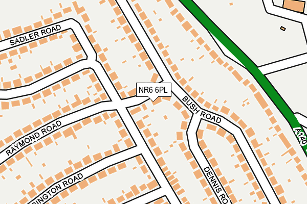 NR6 6PL map - OS OpenMap – Local (Ordnance Survey)