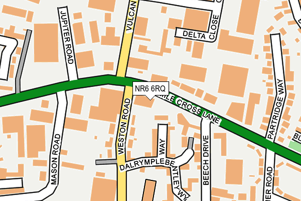 NR6 6RQ map - OS OpenMap – Local (Ordnance Survey)