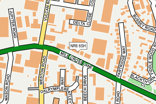 NR6 6SH map - OS OpenMap – Local (Ordnance Survey)