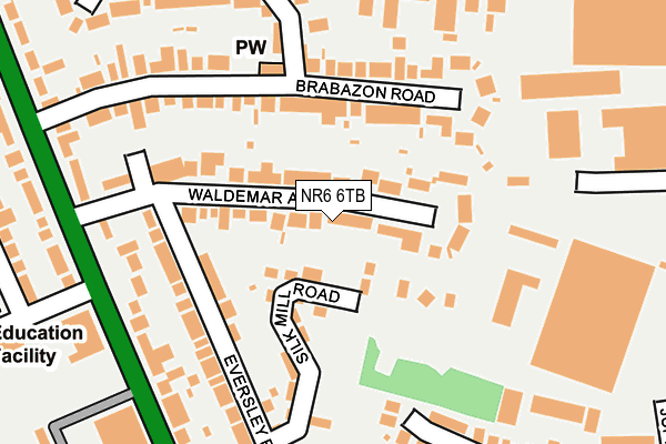 NR6 6TB map - OS OpenMap – Local (Ordnance Survey)