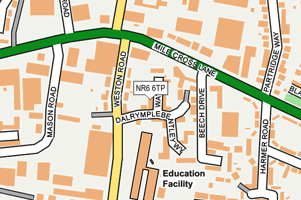 NR6 6TP map - OS OpenMap – Local (Ordnance Survey)