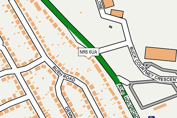 NR6 6UA map - OS OpenMap – Local (Ordnance Survey)