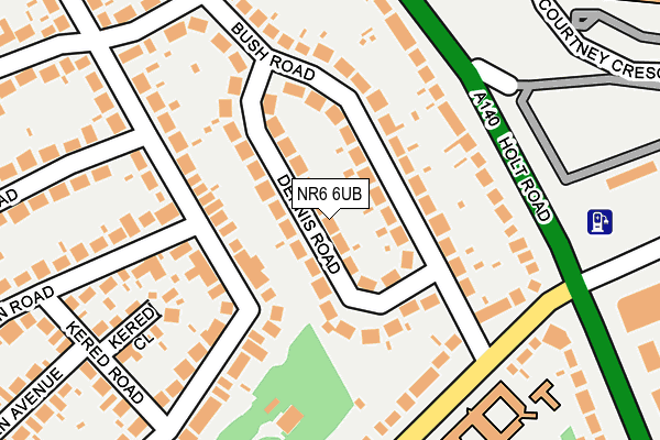 NR6 6UB map - OS OpenMap – Local (Ordnance Survey)