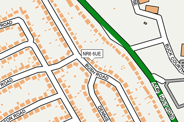 NR6 6UE map - OS OpenMap – Local (Ordnance Survey)
