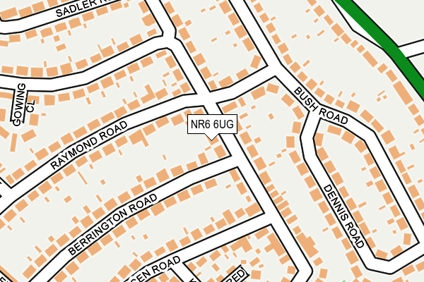 NR6 6UG map - OS OpenMap – Local (Ordnance Survey)