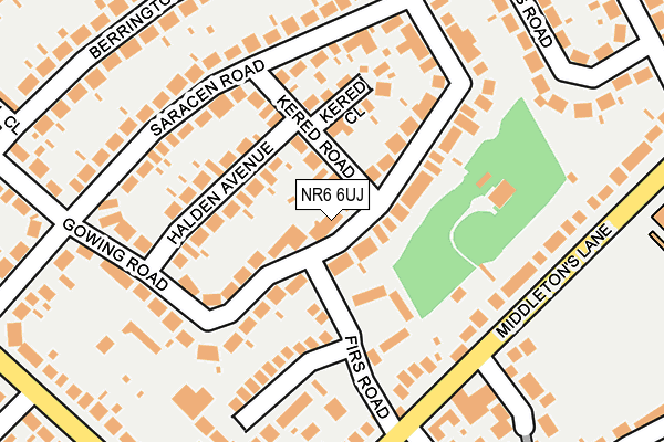 NR6 6UJ map - OS OpenMap – Local (Ordnance Survey)