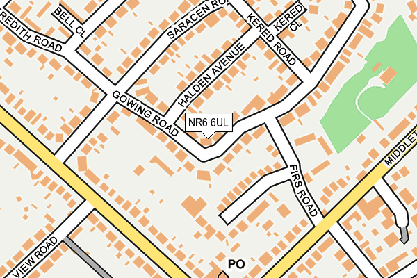 NR6 6UL map - OS OpenMap – Local (Ordnance Survey)