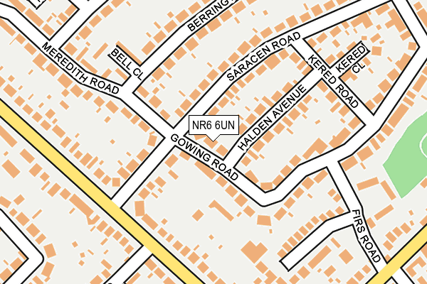 NR6 6UN map - OS OpenMap – Local (Ordnance Survey)