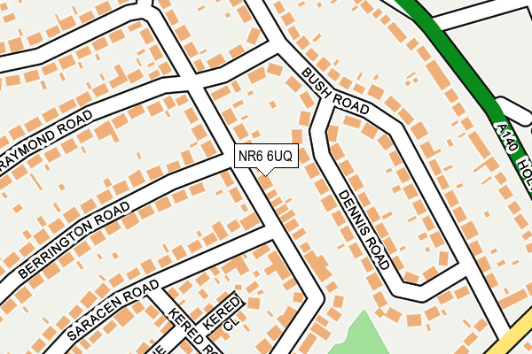 NR6 6UQ map - OS OpenMap – Local (Ordnance Survey)