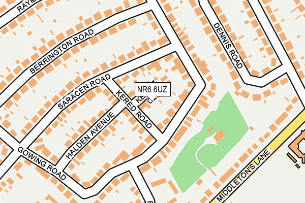 NR6 6UZ map - OS OpenMap – Local (Ordnance Survey)