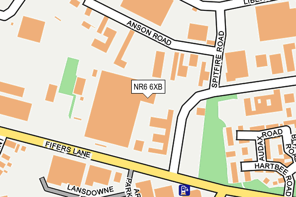 NR6 6XB map - OS OpenMap – Local (Ordnance Survey)