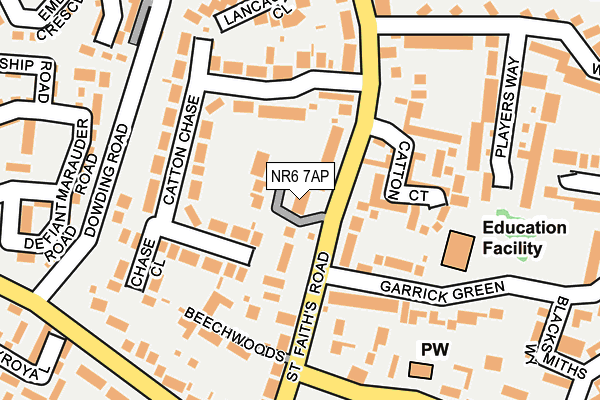 NR6 7AP map - OS OpenMap – Local (Ordnance Survey)