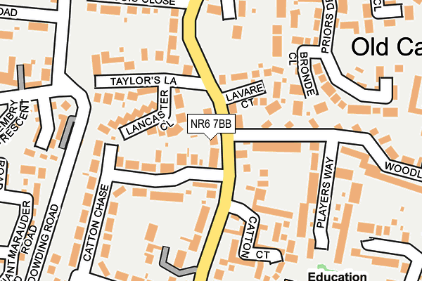 NR6 7BB map - OS OpenMap – Local (Ordnance Survey)