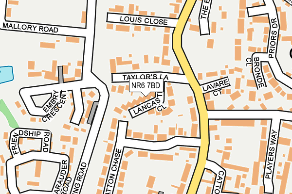 NR6 7BD map - OS OpenMap – Local (Ordnance Survey)