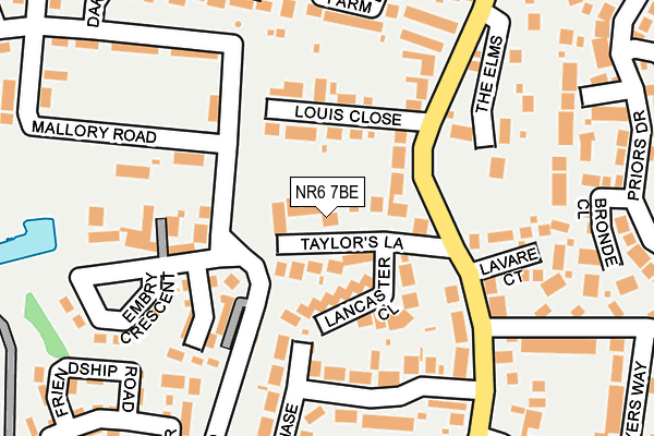 NR6 7BE map - OS OpenMap – Local (Ordnance Survey)