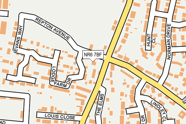 NR6 7BF map - OS OpenMap – Local (Ordnance Survey)