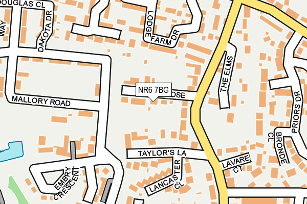 NR6 7BG map - OS OpenMap – Local (Ordnance Survey)