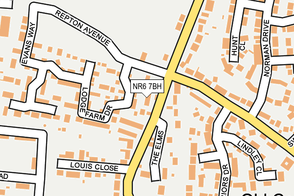 NR6 7BH map - OS OpenMap – Local (Ordnance Survey)