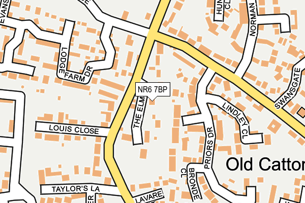 NR6 7BP map - OS OpenMap – Local (Ordnance Survey)