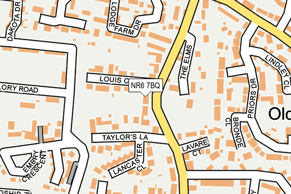 NR6 7BQ map - OS OpenMap – Local (Ordnance Survey)