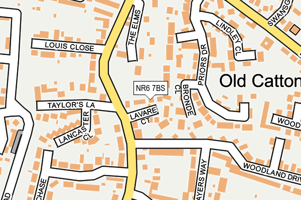 NR6 7BS map - OS OpenMap – Local (Ordnance Survey)